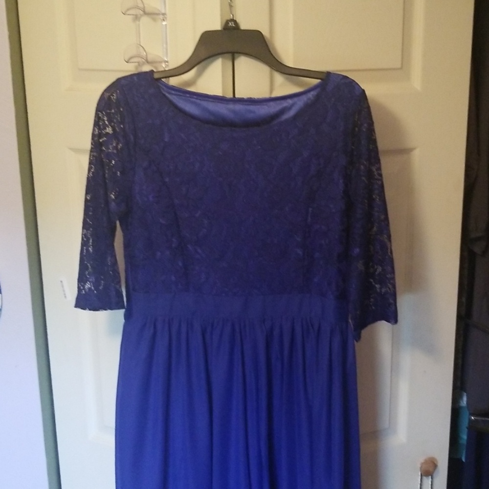 Full length lace top dress